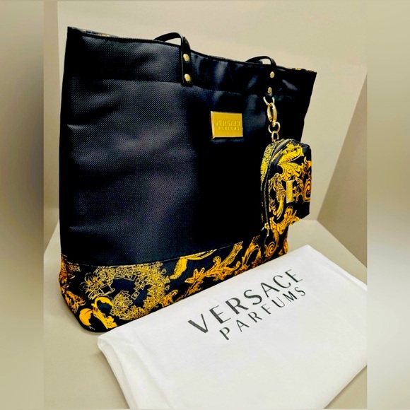 Versace Handbags - Versace PARFUMS Iconical Bag (GWP TOTE Bloomingdales) with DUST BAG. NWT